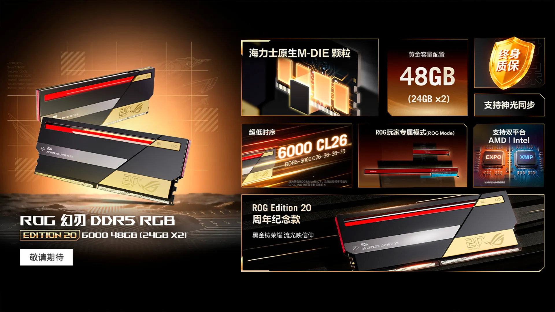 ASUS Enters DDR5 Market With an $880 ROG 48GB Kit During Peak Memory Shortage