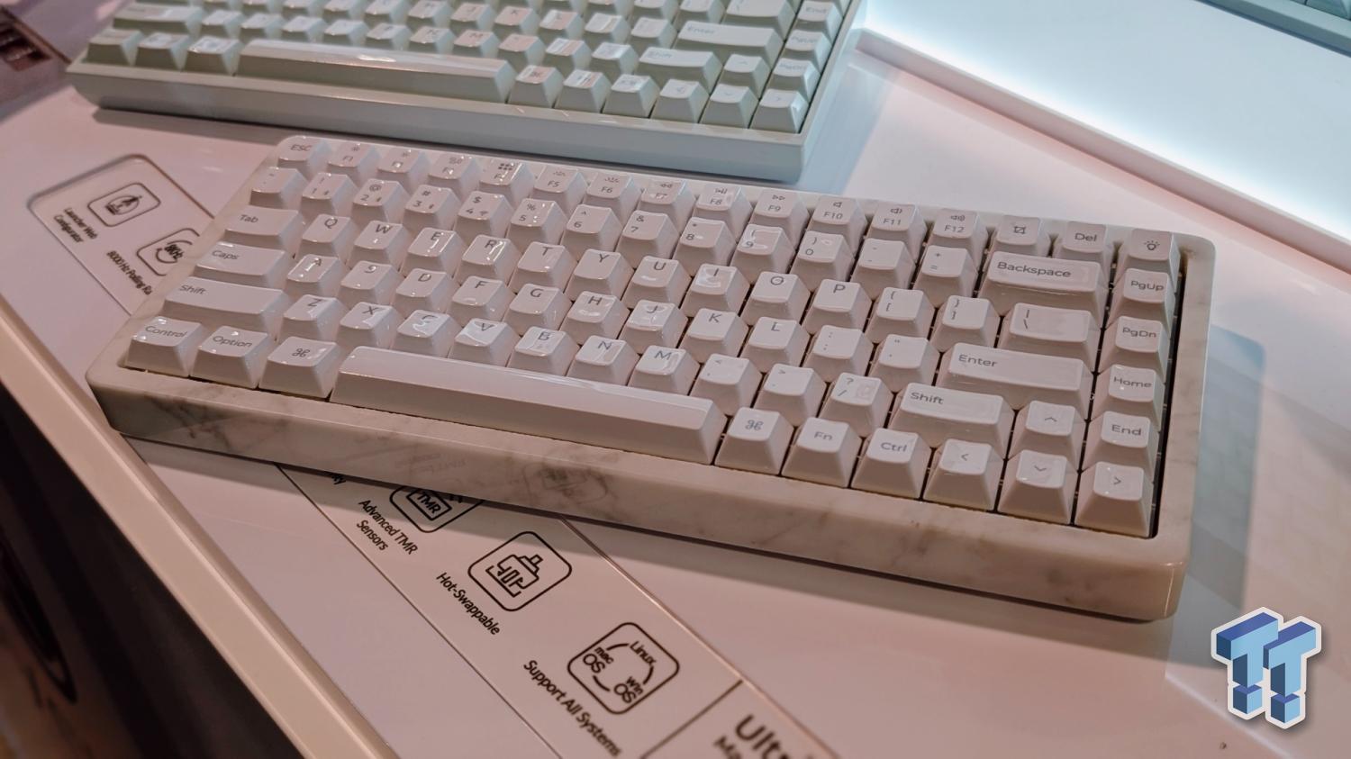 Keychron Goes Full Luxury: Q16 HE 8K Gets a Marble Body and Ceramic Keycaps