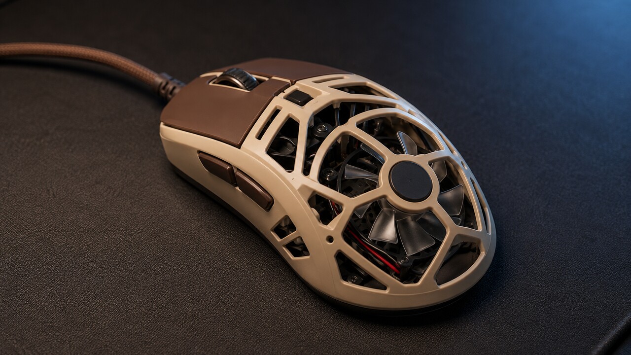 Pulsar Feinmann F01 Noctua Edition Gets a July 21 Launch: Yes, There's a Real Fan in Your Mouse